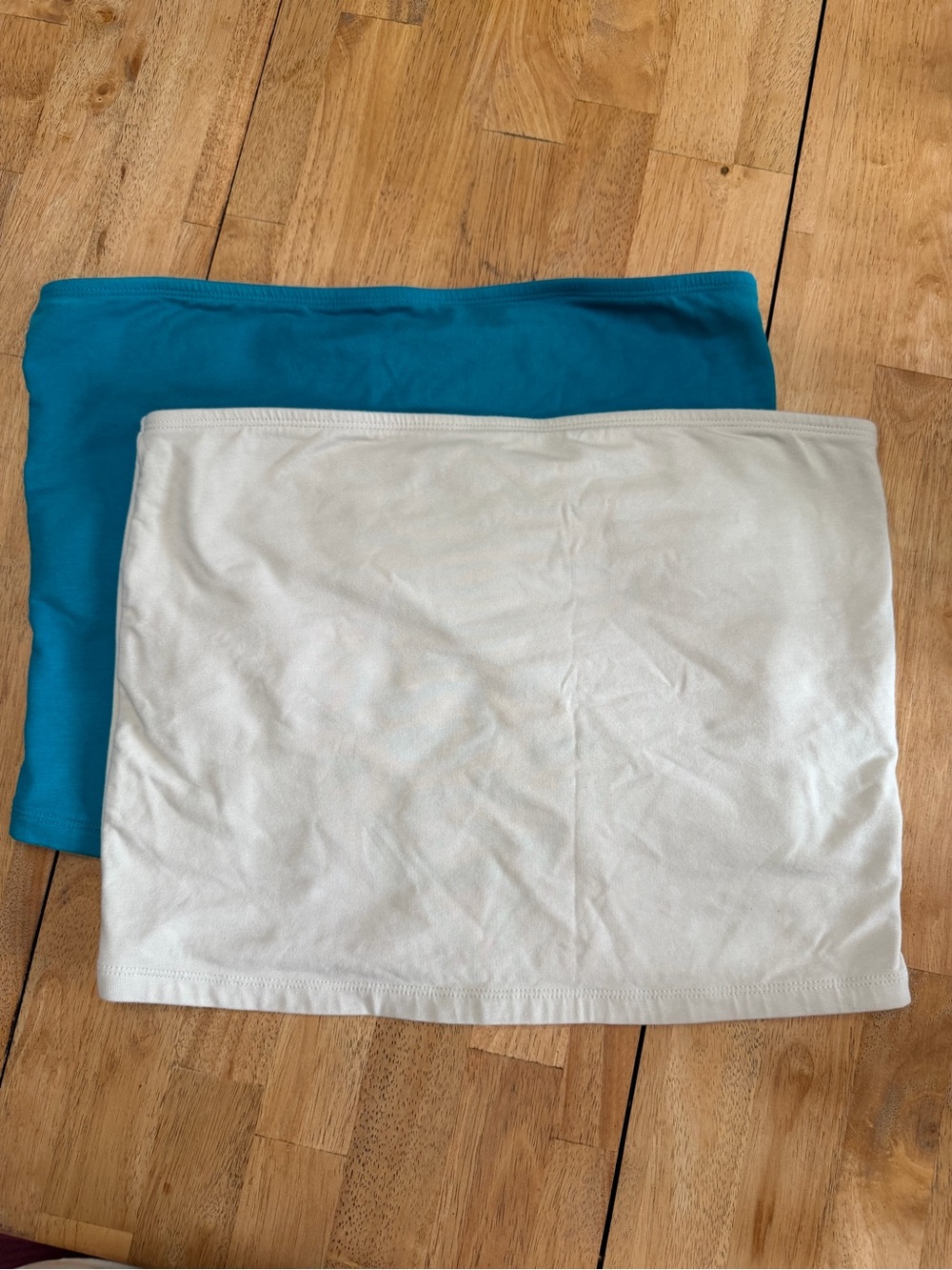 Old Navy Teal and Cream Tube Top Duo